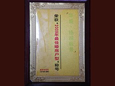 2009年最佳婚房户型奖（华盛·格林丽景）
